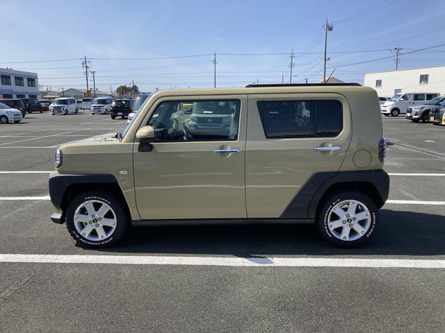 タフトＧ　クロムベンチャーメッキドアアウターハンドル　１５インチアルミホイール　オートレベリング機能付フルＬＥＤヘッドランプ　ＬＥＤフォグランプ　本革巻ステアリングホイール　本革巻インパネセンターシフト（静岡県）の中古車