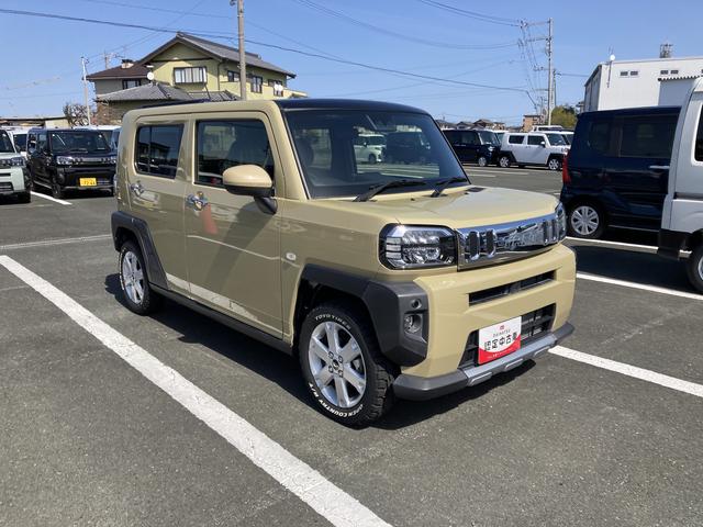 タフトＧ　クロムベンチャーメッキドアアウターハンドル　１５インチアルミホイール　オートレベリング機能付フルＬＥＤヘッドランプ　ＬＥＤフォグランプ　本革巻ステアリングホイール　本革巻インパネセンターシフト（静岡県）の中古車