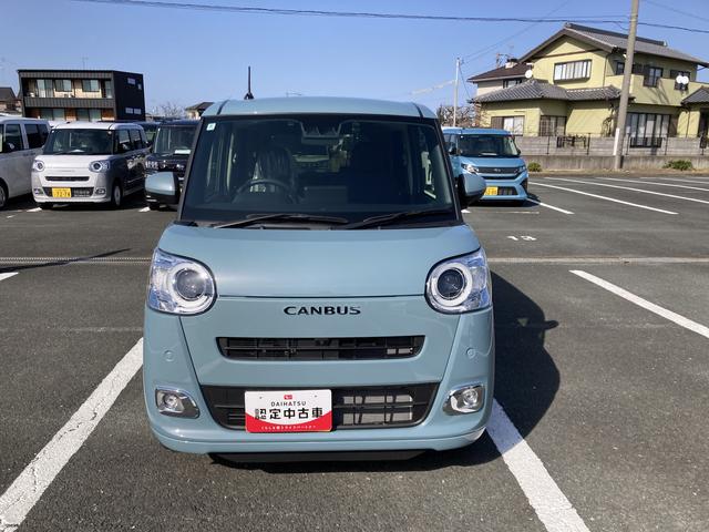 ムーヴキャンバスセオリーＧターボ１４インチフルホイールキャップ　ＬＥＤヘッドランプ　ＬＥＤフォグランプ　ホっとカップホルダー　両側パワースライドドア　キーフリーシステム　プッシュボタンスタート　ＵＶカットガラス（静岡県）の中古車