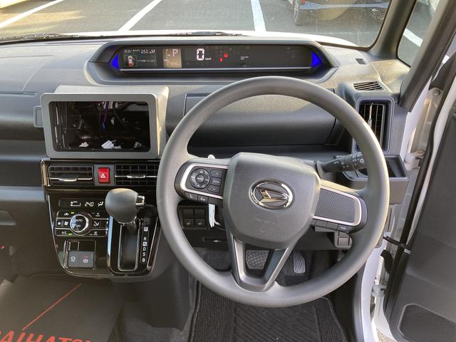 タントカスタムX14インチアルミホイール 大型エアロバンパー フルLEDヘッドランプ オート格納式カラードドアミラー 両側パワースライドドア キーフリーシステム プッシュボタンスタート(静岡県)の中古車