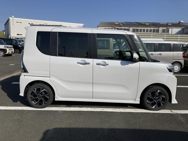 タントカスタムX14インチアルミホイール 大型エアロバンパー フルLEDヘッドランプ オート格納式カラードドアミラー 両側パワースライドドア キーフリーシステム プッシュボタンスタート(静岡県)の中古車