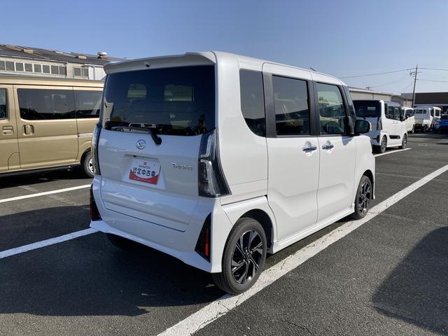 タントカスタムX14インチアルミホイール 大型エアロバンパー フルLEDヘッドランプ オート格納式カラードドアミラー 両側パワースライドドア キーフリーシステム プッシュボタンスタート(静岡県)の中古車