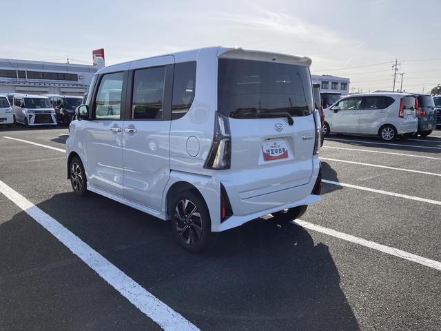 タントカスタムX14インチアルミホイール 大型エアロバンパー フルLEDヘッドランプ オート格納式カラードドアミラー 両側パワースライドドア キーフリーシステム プッシュボタンスタート(静岡県)の中古車