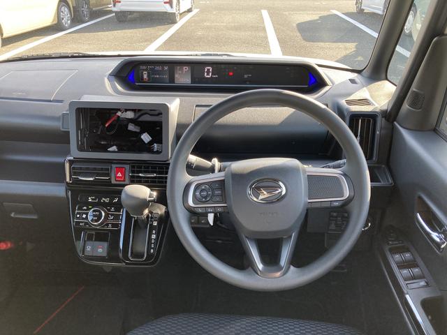 タントカスタムX14インチアルミホイール 大型エアロバンパー フルLEDヘッドランプ オート格納式カラードドアミラー 両側パワースライドドア キーフリーシステム プッシュボタンスタート(静岡県)の中古車