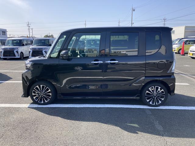 タントカスタムＲＳ１５インチアルミホイール　キーフリーシステム　プッシュボタンスタート　オートエアコン（プッシュ式）　フルＬＥＤヘッドランプ　オート格納式カラードドアミラー　本革巻ステアリングホイール（静岡県）の中古車