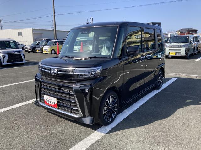 タントカスタムＲＳ１５インチアルミホイール　キーフリーシステム　プッシュボタンスタート　オートエアコン（プッシュ式）　フルＬＥＤヘッドランプ　オート格納式カラードドアミラー　本革巻ステアリングホイール（静岡県）の中古車