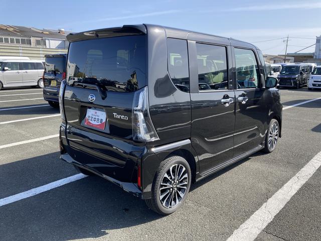タントカスタムＲＳ１５インチアルミホイール　キーフリーシステム　プッシュボタンスタート　オートエアコン（プッシュ式）　フルＬＥＤヘッドランプ　オート格納式カラードドアミラー　本革巻ステアリングホイール（静岡県）の中古車