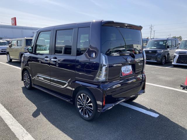 タントカスタムＲＳ１５インチアルミホイール　キーフリーシステム　プッシュボタンスタート　オートエアコン（プッシュ式）　フルＬＥＤヘッドランプ　オート格納式カラードドアミラー　本革巻ステアリングホイール（静岡県）の中古車