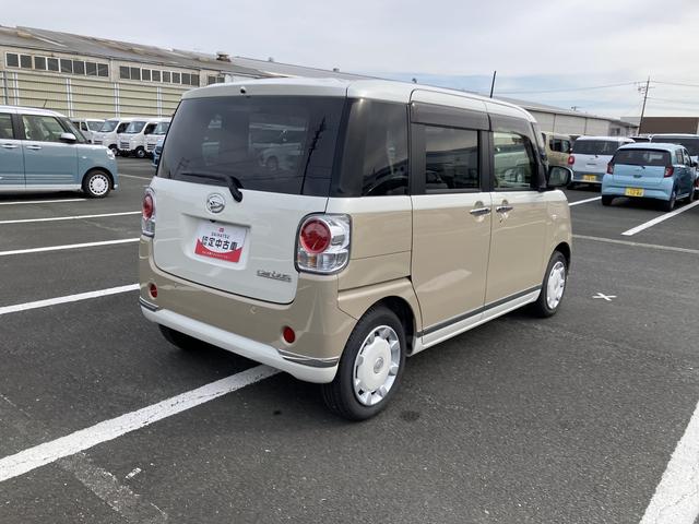 ムーヴキャンバスＧメイクアップＶＳ　ＳＡIII１４インチフルホイールキャップ　ＬＥＤヘッドランプ　キーフリーシステム　両側パワースライドドア　オートエアコン（プッシュ式）　オートライト　置きラクボックス（静岡県）の中古車