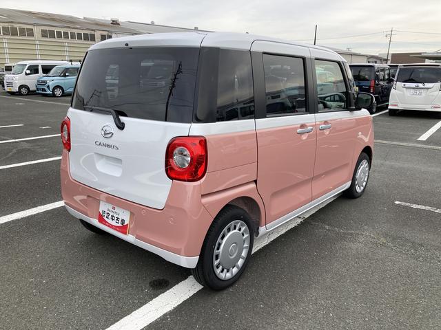 ムーヴキャンバスストライプスX14インチフルホイールキャップ 両側パワースライドドア キーフリーシステム プッシュボタンスタート UVカットガラス マルチインフォメーションディスプレイ(静岡県)の中古車