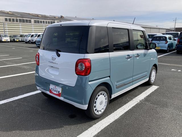 ムーヴキャンバスストライプスＧ１４インチフルホイールキャップ　ＬＥＤヘッドランプ　ＬＥＤフォグランプ　ホっとカップホルダー　両側パワースライドドア　キーフリーシステム　プッシュボタンスタート　ＵＶカットガラス（静岡県）の中古車