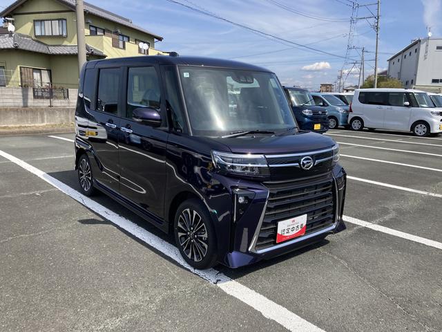 タントカスタムRSリミテッド15インチアルミホイール キーフリーシステム プッシュボタンスタート オートエアコン(プッシュ式) フルLEDヘッドランプ オート格納式カラードドアミラー 本革巻ステアリングホイール スマートクルーズ(静岡県)の中古車