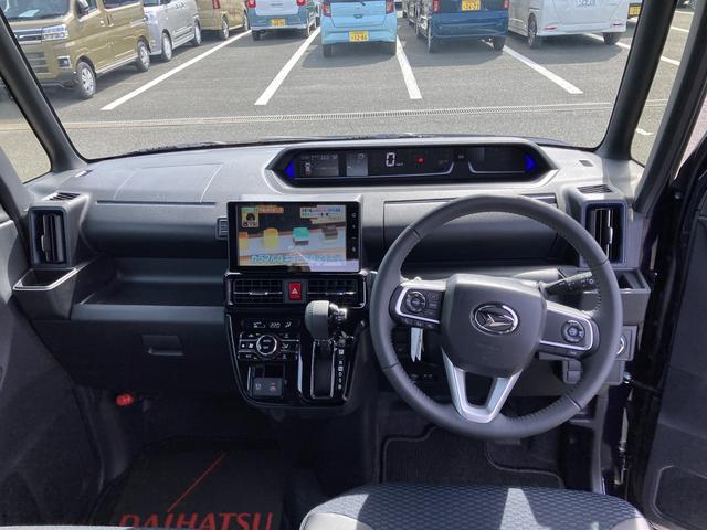 タントカスタムRSリミテッド15インチアルミホイール キーフリーシステム プッシュボタンスタート オートエアコン(プッシュ式) フルLEDヘッドランプ オート格納式カラードドアミラー 本革巻ステアリングホイール スマートクルーズ(静岡県)の中古車