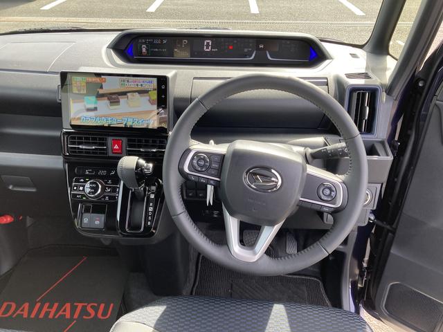 タントカスタムRSリミテッド15インチアルミホイール キーフリーシステム プッシュボタンスタート オートエアコン(プッシュ式) フルLEDヘッドランプ オート格納式カラードドアミラー 本革巻ステアリングホイール スマートクルーズ(静岡県)の中古車