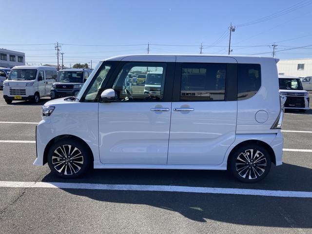 タントカスタムRS15インチアルミホイール キーフリーシステム プッシュボタンスタート オートエアコン(プッシュ式) フルLEDヘッドランプ オート格納式カラードドアミラー 本革巻ステアリングホイール(静岡県)の中古車