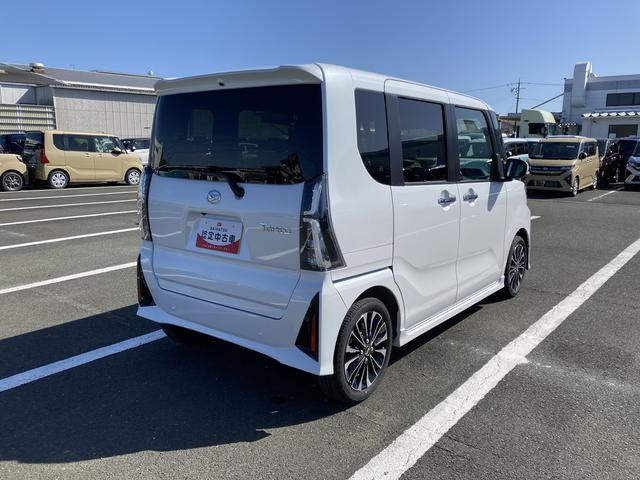 タントカスタムRS15インチアルミホイール キーフリーシステム プッシュボタンスタート オートエアコン(プッシュ式) フルLEDヘッドランプ オート格納式カラードドアミラー 本革巻ステアリングホイール(静岡県)の中古車