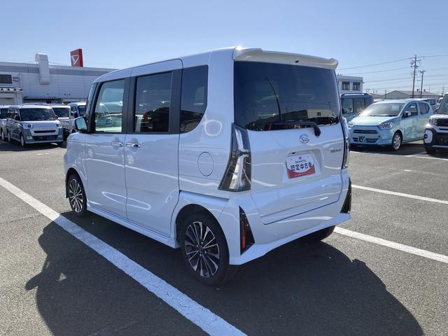 タントカスタムRS15インチアルミホイール キーフリーシステム プッシュボタンスタート オートエアコン(プッシュ式) フルLEDヘッドランプ オート格納式カラードドアミラー 本革巻ステアリングホイール(静岡県)の中古車