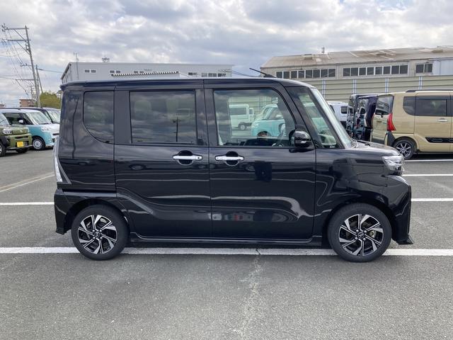 タントカスタムX14インチアルミホイール 大型エアロバンパー フルLEDヘッドランプ オート格納式カラードドアミラー 両側パワースライドドア キーフリーシステム プッシュボタンスタート(静岡県)の中古車
