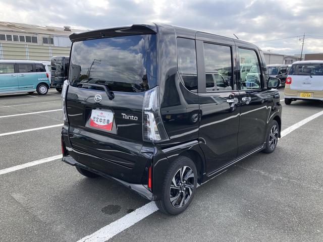 タントカスタムX14インチアルミホイール 大型エアロバンパー フルLEDヘッドランプ オート格納式カラードドアミラー 両側パワースライドドア キーフリーシステム プッシュボタンスタート(静岡県)の中古車