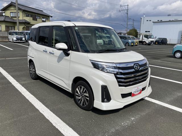 トールカスタムＧＬＥＤヘッドランプ　キーフリーシステム　プッシュボタンスタート　オートエアコン（プッシュ式）　両側パワースライドドア　マルチインフォメーションディスプレイ（静岡県）の中古車
