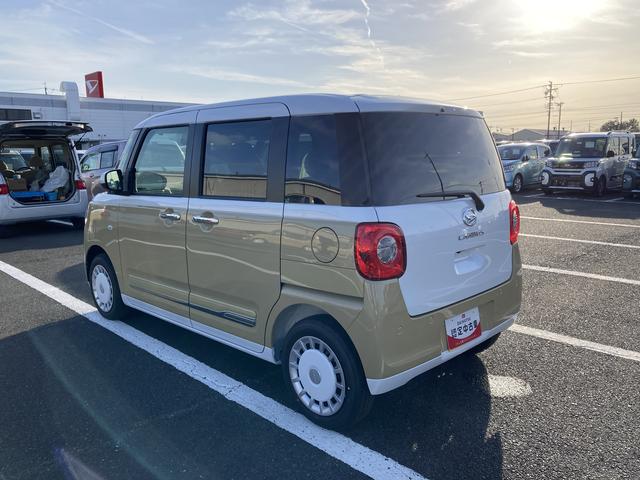 ムーヴキャンバスストライプスG14インチフルホイールキャップ LEDヘッドランプ LEDフォグランプ ホっとカップホルダー 両側パワースライドドア キーフリーシステム プッシュボタンスタート UVカットガラス(静岡県)の中古車