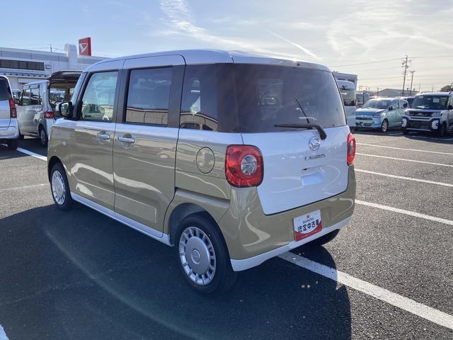 ムーヴキャンバスストライプスX14インチフルホイールキャップ キーフリーシステム プッシュボタンスタート UVカットガラス 両側パワースライドドア ハロゲンヘッドライト ラゲージアンダーボックス(静岡県)の中古車