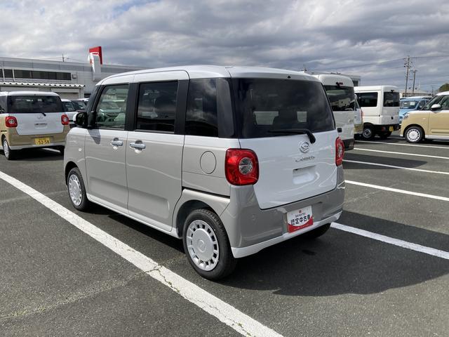 ムーヴキャンバスストライプスX14インチフルホイールキャップ キーフリーシステム プッシュボタンスタート UVカットガラス 両側パワースライドドア ハロゲンヘッドライト ラゲージアンダーボックス(静岡県)の中古車