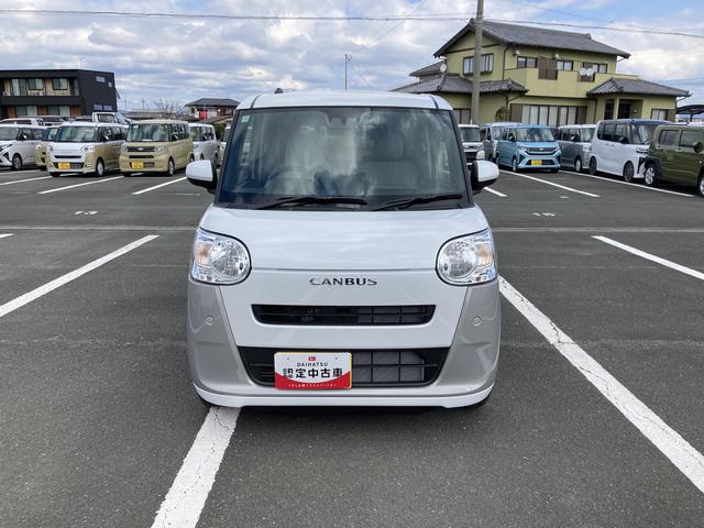 ムーヴキャンバスストライプスＸ１４インチフルホイールキャップ　キーフリーシステム　プッシュボタンスタート　ＵＶカットガラス　両側パワースライドドア　ハロゲンヘッドライト　ラゲージアンダーボックス（静岡県）の中古車