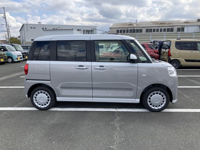 ムーヴキャンバスストライプスＸ１４インチフルホイールキャップ　キーフリーシステム　プッシュボタンスタート　ＵＶカットガラス　両側パワースライドドア　ハロゲンヘッドライト　ラゲージアンダーボックス（静岡県）の中古車