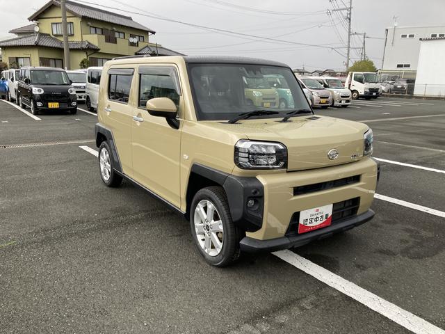 タフトＧ１５インチアルミホイール　オートレベリング機能付フルＬＥＤヘッドランプ　ＬＥＤフォグランプ　本革巻ステアリングホイール　本革巻インパネセンターシフト　ＴＦＴカラーマルチインフォメーションディスプレイ（静岡県）の中古車