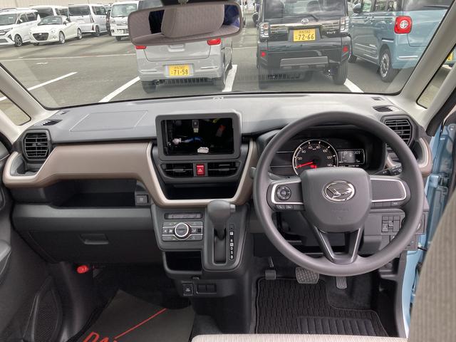 ムーヴＸキーフリーシステム　プッシュボタンスタート　ＬＥＤヘッドライト　１４インチフルホイールキャップ　マルチインフォメーションディスプレイ　左側パワースライドドア（静岡県）の中古車