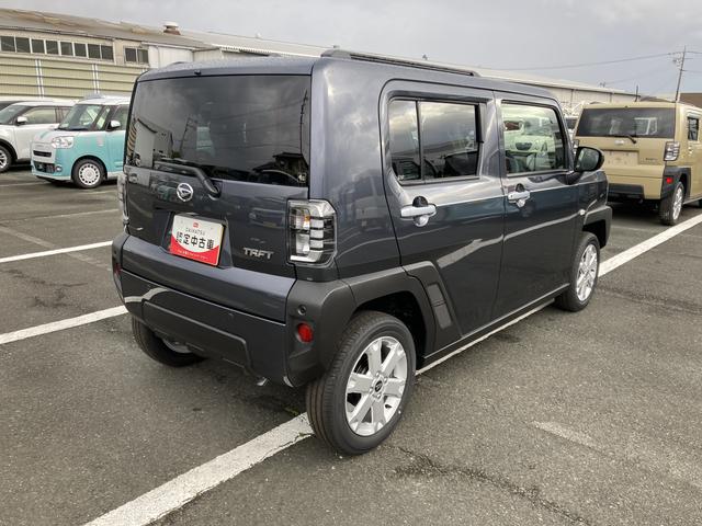 タフトＧ１５インチアルミホイール　オートレベリング機能付フルＬＥＤヘッドランプ　ＬＥＤフォグランプ　本革巻ステアリングホイール　本革巻インパネセンターシフト　ＴＦＴカラーマルチインフォメーションディスプレイ（静岡県）の中古車