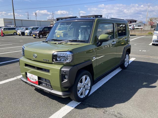 タフトＧ１５インチアルミホイール　オートレベリング機能付フルＬＥＤヘッドランプ　ＬＥＤフォグランプ　本革巻ステアリングホイール　本革巻インパネセンターシフト　ＴＦＴカラーマルチインフォメーションディスプレイ（静岡県）の中古車