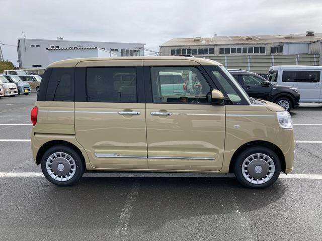 ムーヴキャンバスセオリーG14インチフルホイールキャップ LEDヘッドランプ LEDフォグランプ ホっとカップホルダー 両側パワースライドドア キーフリーシステム プッシュボタンスタート 革巻ステアリングホイール(静岡県)の中古車