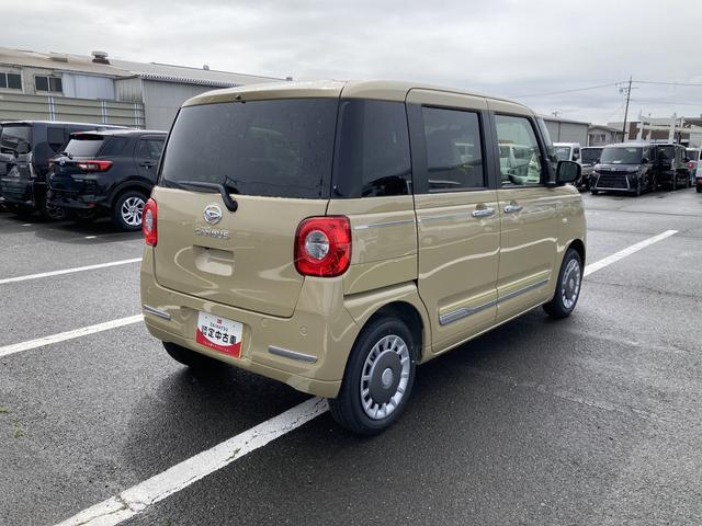 ムーヴキャンバスセオリーG14インチフルホイールキャップ LEDヘッドランプ LEDフォグランプ ホっとカップホルダー 両側パワースライドドア キーフリーシステム プッシュボタンスタート 革巻ステアリングホイール(静岡県)の中古車