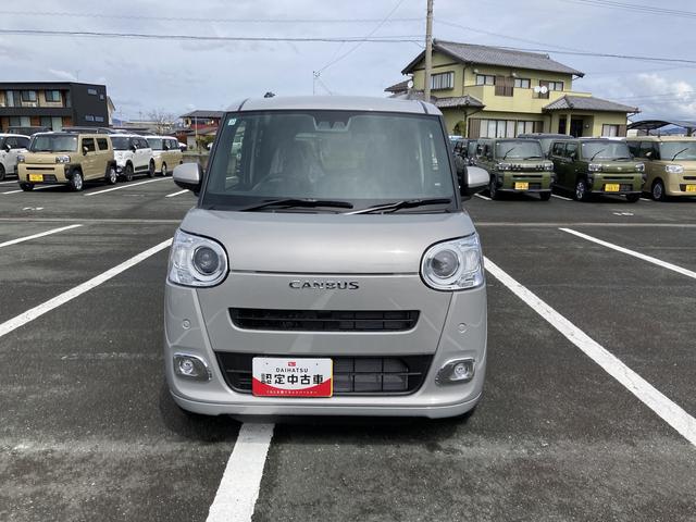 ムーヴキャンバスセオリーＧ１４インチフルホイールキャップ　ＬＥＤヘッドランプ　ＬＥＤフォグランプ　ホっとカップホルダー　両側パワースライドドア　キーフリーシステム　プッシュボタンスタート　革巻ステアリングホイール（静岡県）の中古車