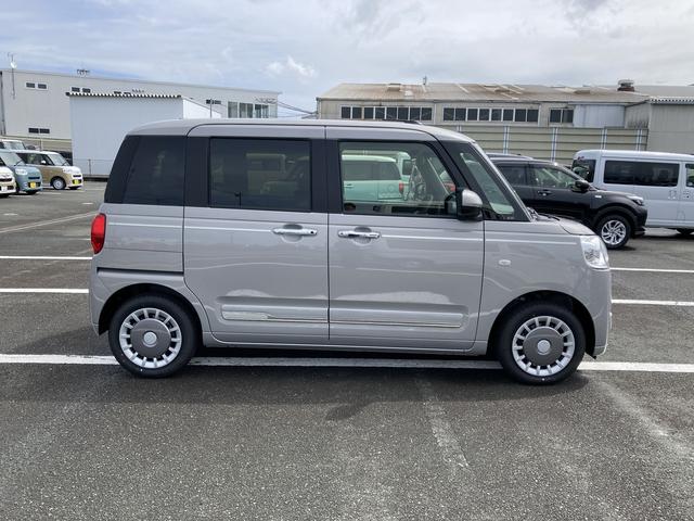 ムーヴキャンバスセオリーＧ１４インチフルホイールキャップ　ＬＥＤヘッドランプ　ＬＥＤフォグランプ　ホっとカップホルダー　両側パワースライドドア　キーフリーシステム　プッシュボタンスタート　革巻ステアリングホイール（静岡県）の中古車