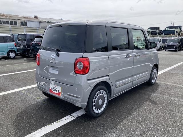 ムーヴキャンバスセオリーＧ１４インチフルホイールキャップ　ＬＥＤヘッドランプ　ＬＥＤフォグランプ　ホっとカップホルダー　両側パワースライドドア　キーフリーシステム　プッシュボタンスタート　革巻ステアリングホイール（静岡県）の中古車