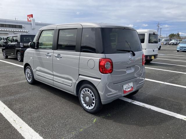 ムーヴキャンバスセオリーＧ１４インチフルホイールキャップ　ＬＥＤヘッドランプ　ＬＥＤフォグランプ　ホっとカップホルダー　両側パワースライドドア　キーフリーシステム　プッシュボタンスタート　革巻ステアリングホイール（静岡県）の中古車