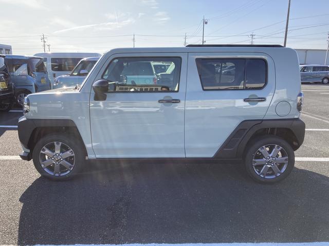 タフトＧ　ダーククロムベンチャー１５インチアルミホイール（ガンメタリック塗装）　オートレベリング機能付フルＬＥＤヘッドランプ　ＬＥＤフォグランプ　本革巻ステアリングホイール　本革巻インパネセンターシフト（静岡県）の中古車