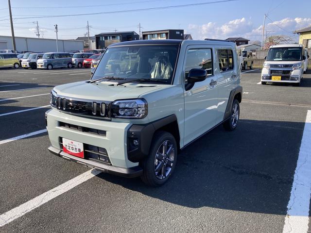 タフトＧ　ダーククロムベンチャー１５インチアルミホイール（ガンメタリック塗装）　オートレベリング機能付フルＬＥＤヘッドランプ　ＬＥＤフォグランプ　本革巻ステアリングホイール　本革巻インパネセンターシフト（静岡県）の中古車