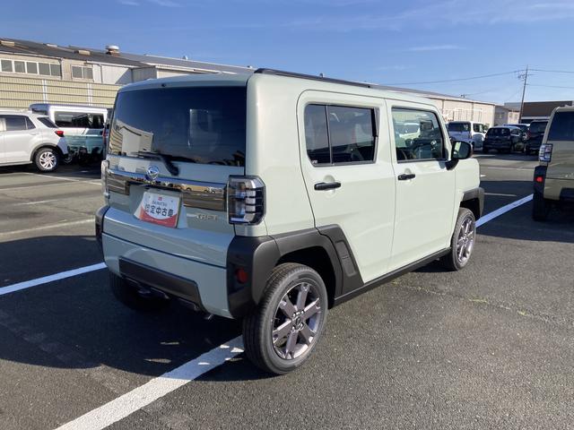 タフトＧ　ダーククロムベンチャー１５インチアルミホイール（ガンメタリック塗装）　オートレベリング機能付フルＬＥＤヘッドランプ　ＬＥＤフォグランプ　本革巻ステアリングホイール　本革巻インパネセンターシフト（静岡県）の中古車