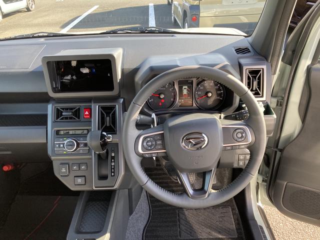 タフトＧ　ダーククロムベンチャー１５インチアルミホイール（ガンメタリック塗装）　オートレベリング機能付フルＬＥＤヘッドランプ　ＬＥＤフォグランプ　本革巻ステアリングホイール　本革巻インパネセンターシフト（静岡県）の中古車