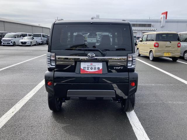 タフトＧ　ダーククロムベンチャー１５インチアルミホイール（ガンメタリック塗装）　オートレベリング機能付フルＬＥＤヘッドランプ　ＬＥＤフォグランプ　本革巻ステアリングホイール　本革巻インパネセンターシフト（静岡県）の中古車