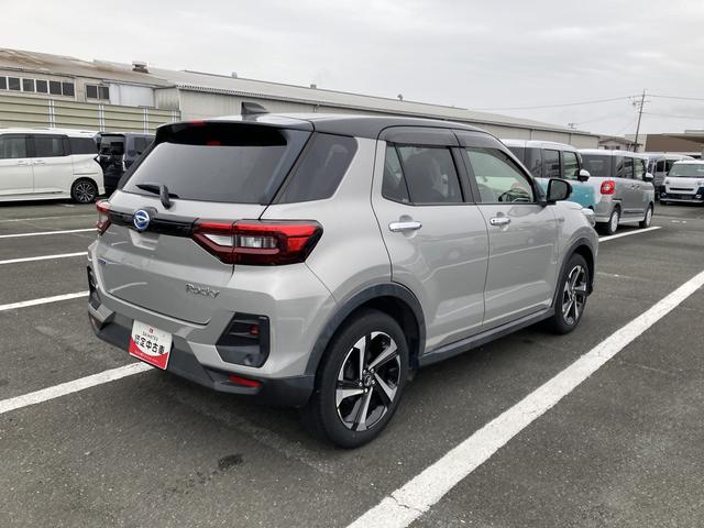 ロッキープレミアムＧ　ＨＥＶ１７インチアルミホイール　ＵＶＩＲカット遮音ガラス　フルＬＥＤヘッドランプ　キーフリーシステム　革巻きステアリングホイール　本革シフトノブ　アクティブマルチインフォメーションメーター（静岡県）の中古車