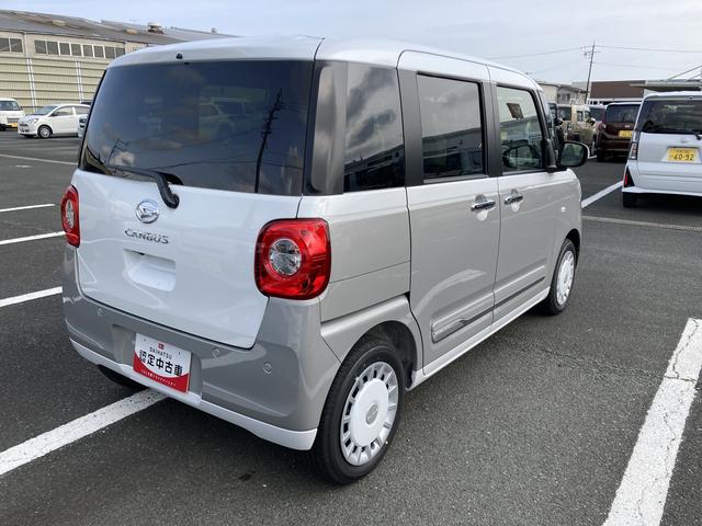 ムーヴキャンバスストライプスＧ１４インチフルホイールキャップ　ＬＥＤヘッドランプ　ＬＥＤフォグランプ　ホっとカップホルダー　両側パワースライドドア　キーフリーシステム　プッシュボタンスタート　ＵＶカットガラス（静岡県）の中古車