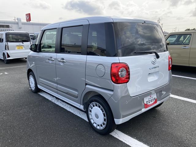 ムーヴキャンバスストライプスＧ１４インチフルホイールキャップ　ＬＥＤヘッドランプ　ＬＥＤフォグランプ　ホっとカップホルダー　両側パワースライドドア　キーフリーシステム　プッシュボタンスタート　ＵＶカットガラス（静岡県）の中古車