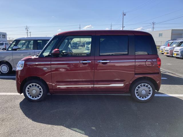 ムーヴキャンバスセオリーＧ１４インチフルホイールキャップ　ＬＥＤヘッドランプ　ＬＥＤフォグランプ　ホっとカップホルダー　両側パワースライドドア　キーフリーシステム　プッシュボタンスタート　ＵＶカットガラス（静岡県）の中古車