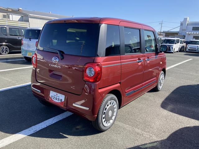 ムーヴキャンバスセオリーＧ１４インチフルホイールキャップ　ＬＥＤヘッドランプ　ＬＥＤフォグランプ　ホっとカップホルダー　両側パワースライドドア　キーフリーシステム　プッシュボタンスタート　ＵＶカットガラス（静岡県）の中古車