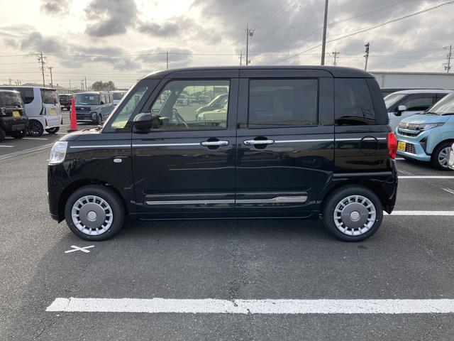 ムーヴキャンバスセオリーG14インチフルホイールキャップ LEDヘッドランプ LEDフォグランプ ホっとカップホルダー 両側パワースライドドア キーフリーシステム プッシュボタンスタート UVカットガラス(静岡県)の中古車